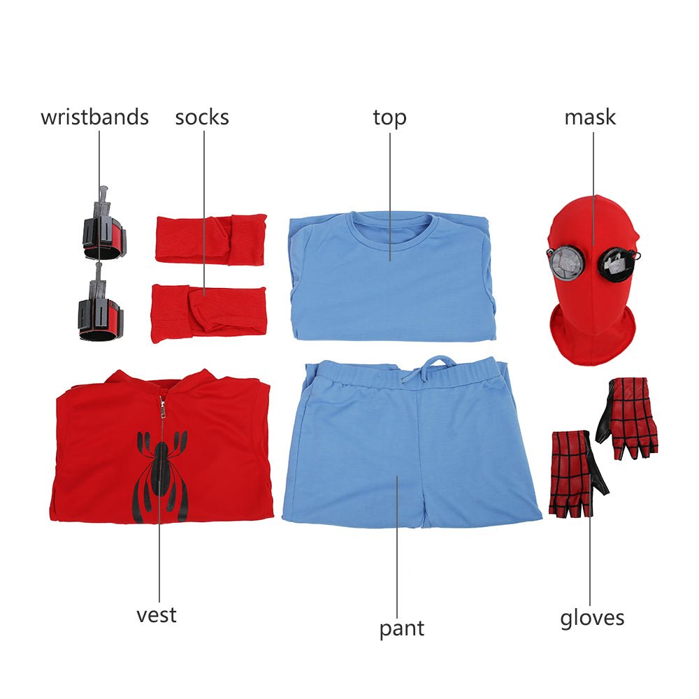 Spider - Man Homecoming Peter Parker Cosplay Costume - High Quality Movie Replica - Coscosmos