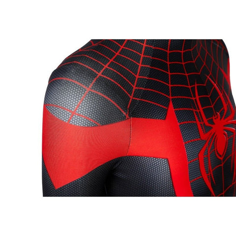 Spider - Man Miles Morales Kids Cosplay Costume Jumpsuit - Coscosmos