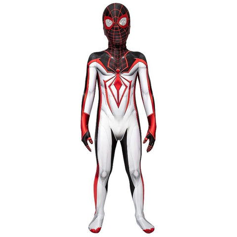 Spider - Man Miles Morales T.R.A.C.K. Suit Kids Jumpsuit Cosplay Costume - Coscosmos