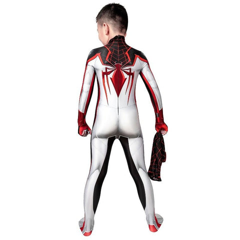 Spider - Man Miles Morales T.R.A.C.K. Suit Kids Jumpsuit Cosplay Costume - Coscosmos