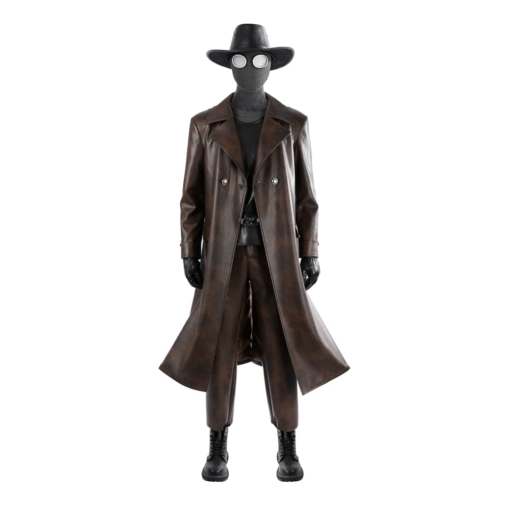 Spider - Man Noir Suit - Complete Marvel Movie Cosplay Costume Set - Coscosmos