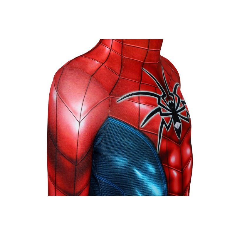 Spider - Man PS4 Armour - MK IV Cosplay Costume Bodysuit Jumpsuit for Kids - Child Gift - Coscosmos