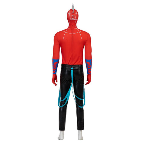 Spider - Punk Hobart Brown Costume Set | Spider - Man Across the Spider - Verse Cosplay - Coscosmos