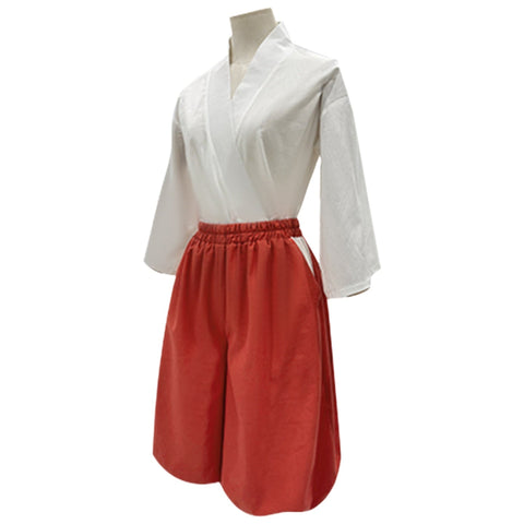 Spirited Away Chihiro Ogino Kamuyi Official Cosplay Costume Outfit Set - Coscosmos