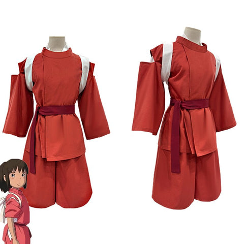 Spirited Away Chihiro Ogino Kamuyi Official Cosplay Costume Outfit Set - Coscosmos