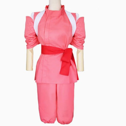 Spirited Away Chihiro Ogino Pink Kimono Cosplay Costume Outfit - Coscosmos