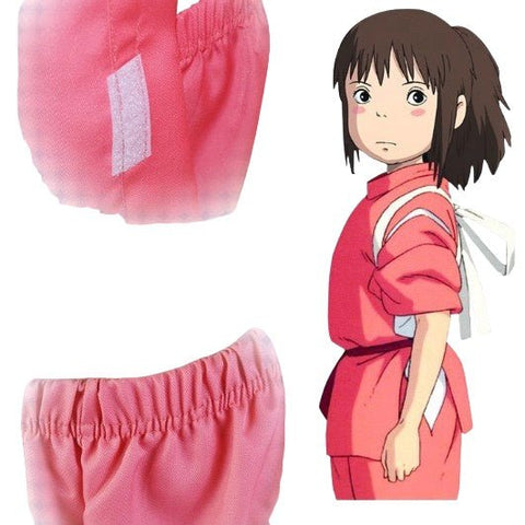 Spirited Away Chihiro Ogino Pink Kimono Cosplay Costume Outfit - Coscosmos