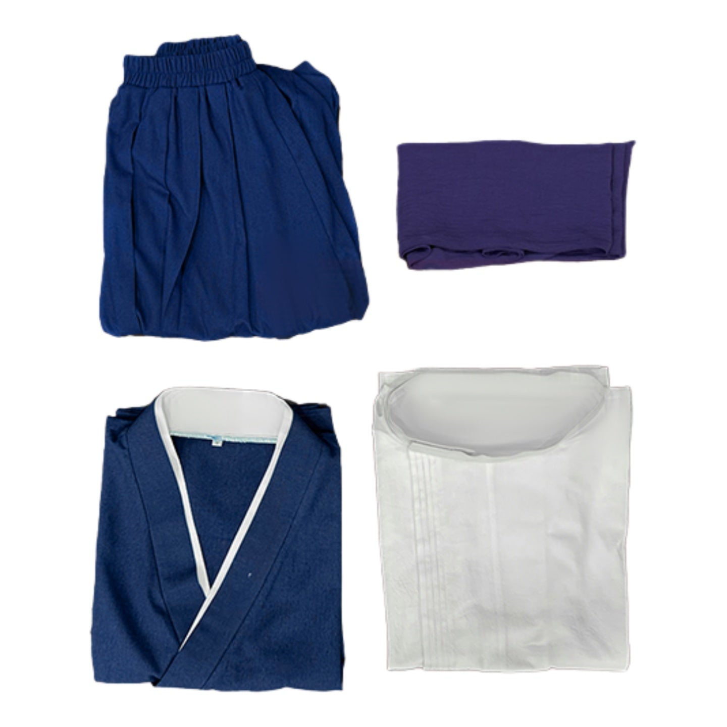 Spirited Away Chihiro Ogino Work Uniform Kimono Cosplay Costume Set - Coscosmos