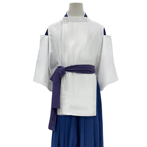 Spirited Away Chihiro Ogino Work Uniform Kimono Cosplay Costume Set - Coscosmos