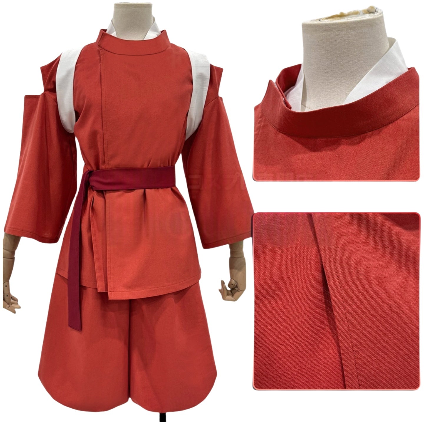 Spirited Away Sen to Chihiro no Kamikakushi Cosplay Cotton - Linen Chihiro Costume - Coscosmos
