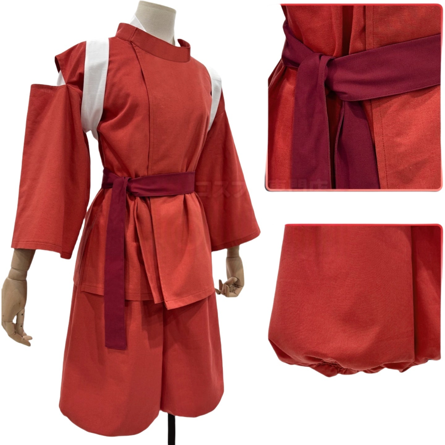 Spirited Away Sen to Chihiro no Kamikakushi Cosplay Cotton - Linen Chihiro Costume - Coscosmos