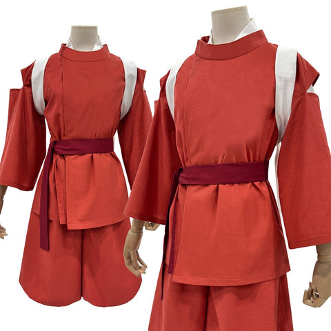 Spirited Away Sen to Chihiro no Kamikakushi Cosplay Cotton - Linen Chihiro Costume - Coscosmos