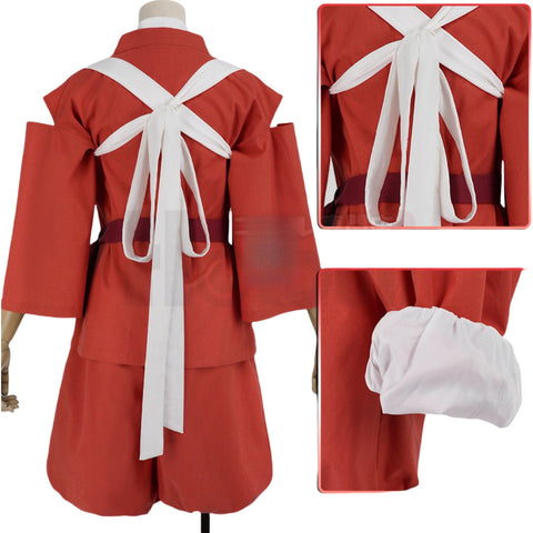 Spirited Away Sen to Chihiro no Kamikakushi Cosplay Cotton - Linen Chihiro Costume - Coscosmos