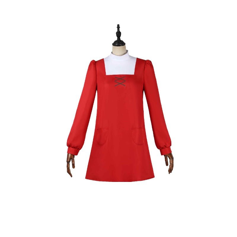 SPY×FAMILY Code White Anya Forger Red Cosplay Costume for Halloween and Events - Coscosmos