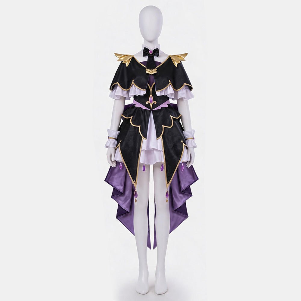 Star Detective Precure! Luluka Moria Cure Arcana Shadow Cosplay Costume - Coscosmos