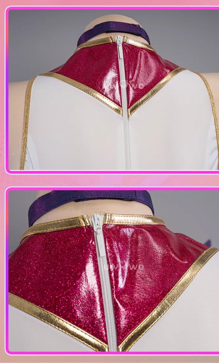 Star Guardian Ahri Cosplay Costume - League of Legends Official Style Dress for Women - Coscosmos