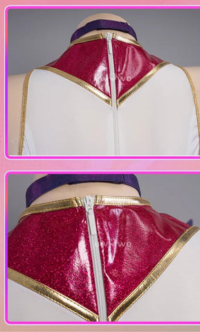 Star Guardian Ahri Cosplay Costume - League of Legends Official Style Dress for Women - Coscosmos