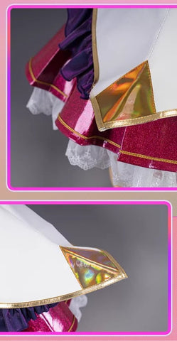 Star Guardian Ahri Cosplay Costume - League of Legends Official Style Dress for Women - Coscosmos