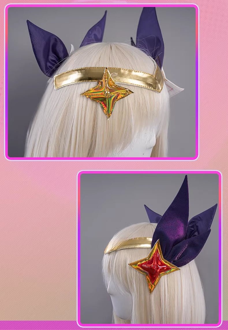 Star Guardian Ahri Cosplay Costume - League of Legends Official Style Dress for Women - Coscosmos