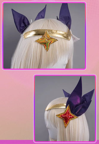 Star Guardian Ahri Cosplay Costume - League of Legends Official Style Dress for Women - Coscosmos