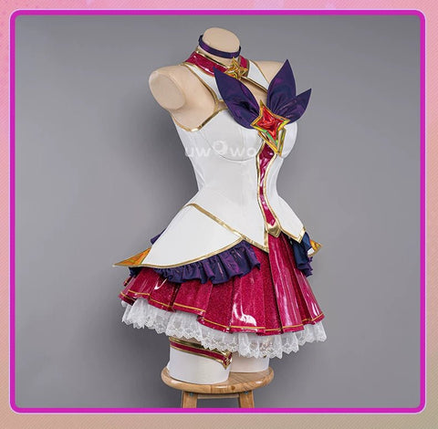 Star Guardian Ahri Cosplay Costume - League of Legends Official Style Dress for Women - Coscosmos