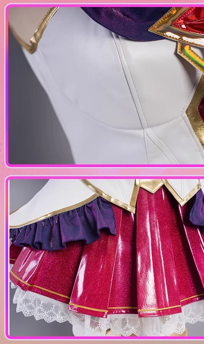 Star Guardian Ahri Cosplay Costume - League of Legends Official Style Dress for Women - Coscosmos