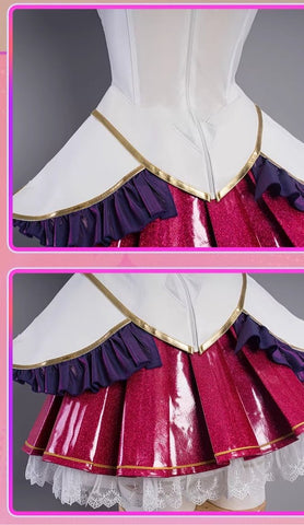 Star Guardian Ahri Cosplay Costume - League of Legends Official Style Dress for Women - Coscosmos