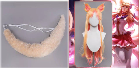 Star Guardian Ahri Cosplay Costume - League of Legends Official Style Dress for Women - Coscosmos