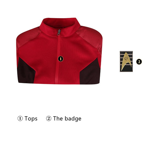 Star Trek: Strange New Worlds Red Long Sleeve Cosplay Costume – Official Licensed Trek Apparel - Coscosmos
