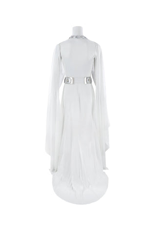 Star Wars: A New Hope Complete Princess Leia White Ceremonial Gown Costume - Coscosmos