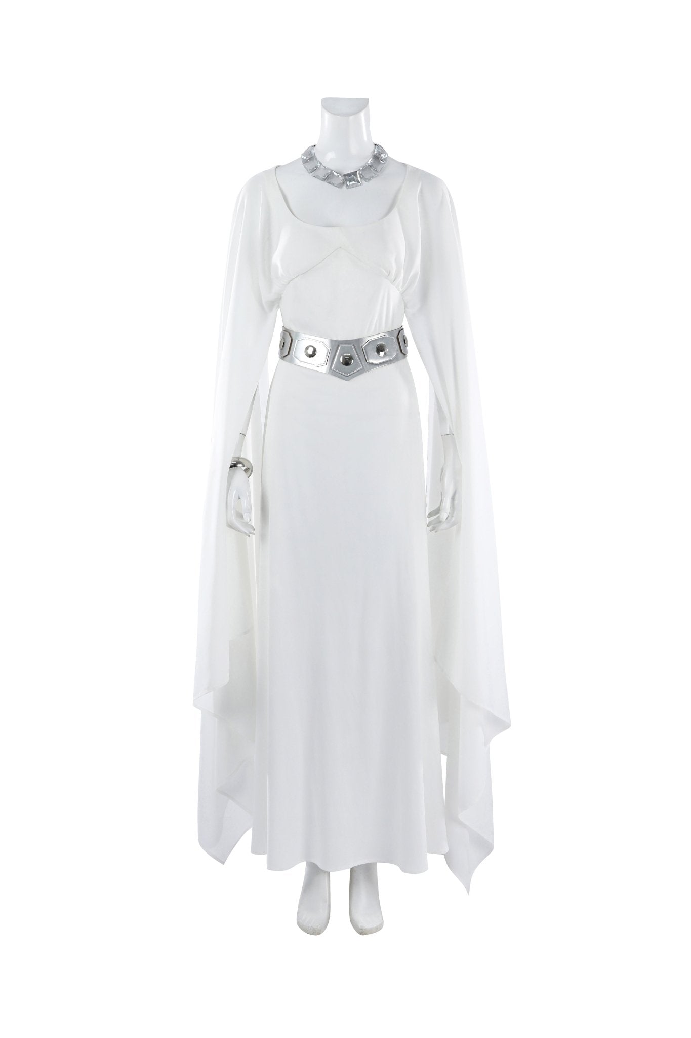 Star Wars: A New Hope Complete Princess Leia White Ceremonial Gown Costume - Coscosmos