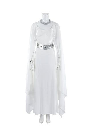 Star Wars: A New Hope Complete Princess Leia White Ceremonial Gown Costume - Coscosmos