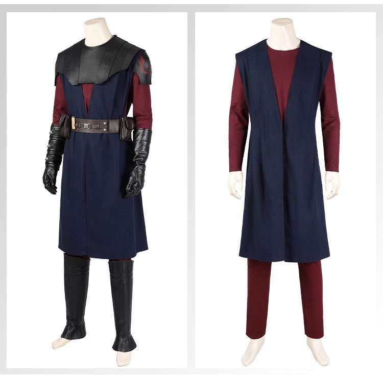 Star Wars Ahsoka Anakin Skywalker Clone Wars Adult Costume Deluxe Cosplay Full Set - Coscosmos