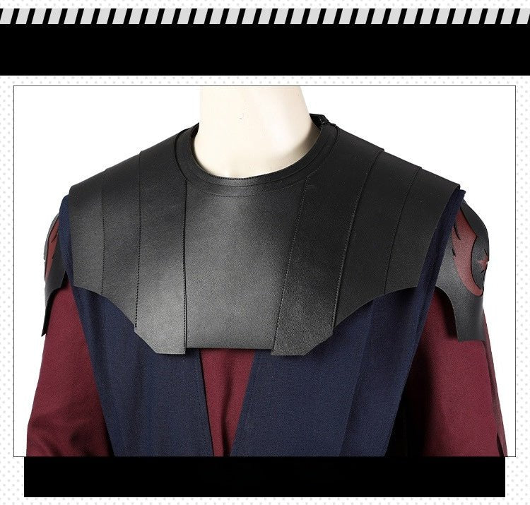 Star Wars Ahsoka Anakin Skywalker Clone Wars Adult Costume Deluxe Cosplay Full Set - Coscosmos