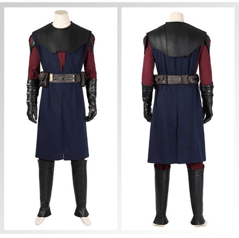 Star Wars Ahsoka Anakin Skywalker Clone Wars Adult Costume Deluxe Cosplay Full Set - Coscosmos