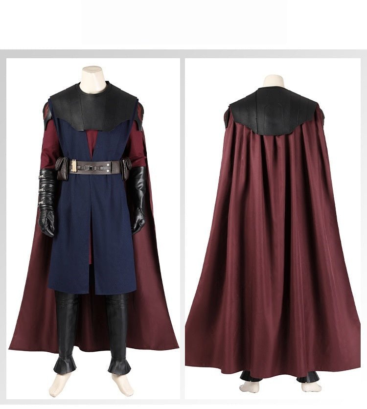 Star Wars Ahsoka Anakin Skywalker Clone Wars Adult Costume Deluxe Cosplay Full Set - Coscosmos
