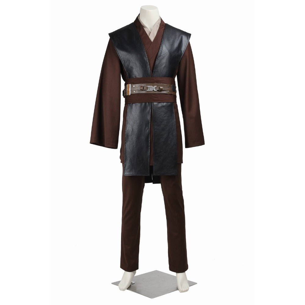 Star Wars Episode III Revenge of the Sith Anakin Skywalker Jedi Deluxe Adult Costume Role Play Outfit Full Set with Boots - Coscosmos