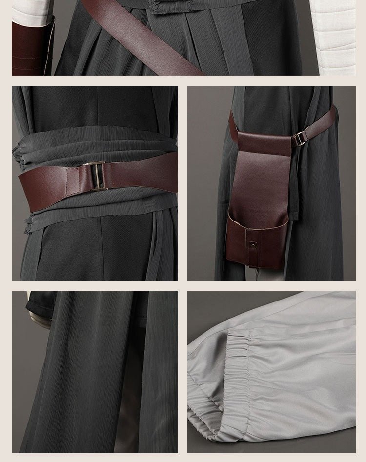 Star Wars Jedi Rey Cosplay Costume for Women | Last Jedi Halloween Outfit | Deluxe Adult Rey Costume Set with Lightsaber & Accessories - Coscosmos