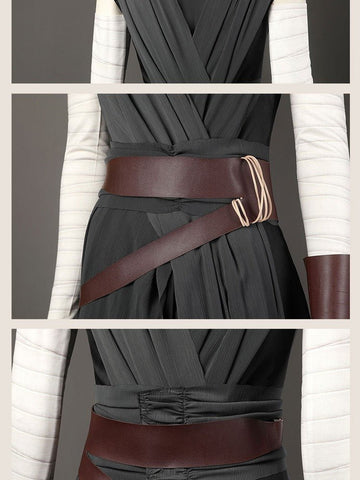 Star Wars Jedi Rey Cosplay Costume for Women | Last Jedi Halloween Outfit | Deluxe Adult Rey Costume Set with Lightsaber & Accessories - Coscosmos
