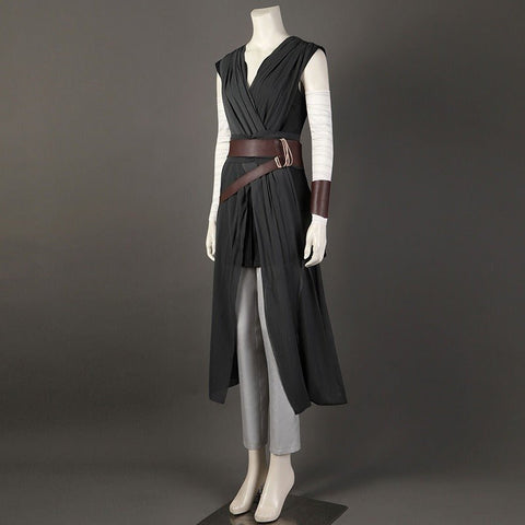 Star Wars Jedi Rey Cosplay Costume for Women | Last Jedi Halloween Outfit | Deluxe Adult Rey Costume Set with Lightsaber & Accessories - Coscosmos