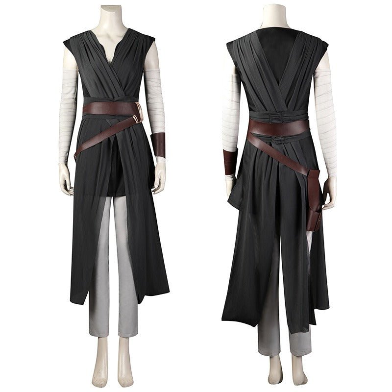 Star Wars Jedi Rey Cosplay Costume for Women | Last Jedi Halloween Outfit | Deluxe Adult Rey Costume Set with Lightsaber & Accessories - Coscosmos