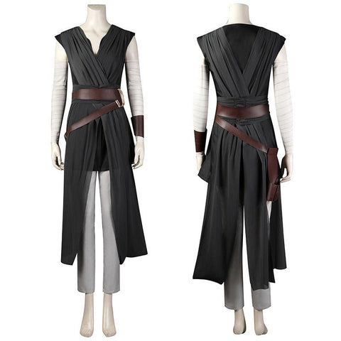 Star Wars Jedi Rey Cosplay Costume for Women | Last Jedi Halloween Outfit | Deluxe Adult Rey Costume Set with Lightsaber & Accessories - Coscosmos