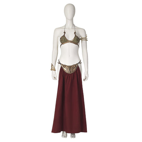 Star Wars Princess Leia Slave Girl Cosplay Costume – Iconic Outfit for Fans and Events - Coscosmos