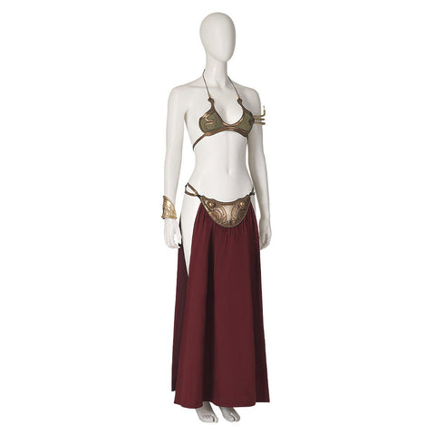 Star Wars Princess Leia Slave Girl Cosplay Costume – Iconic Outfit for Fans and Events - Coscosmos