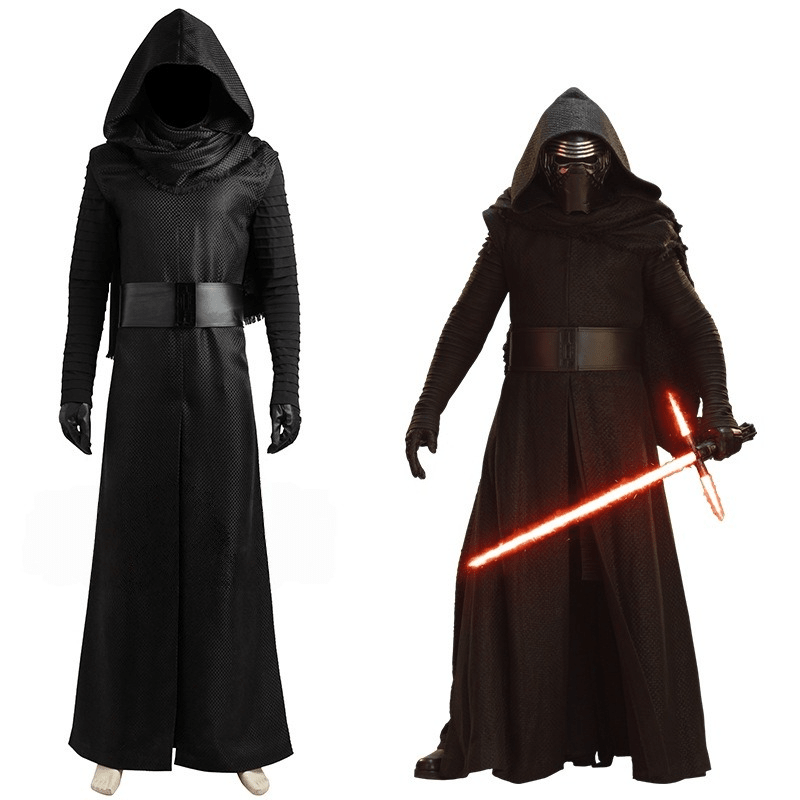 Star Wars: The Force Awakens Kylo Ren Deluxe Adult Costume - Official Movie - Inspired Cosplay Outfit Set - Coscosmos