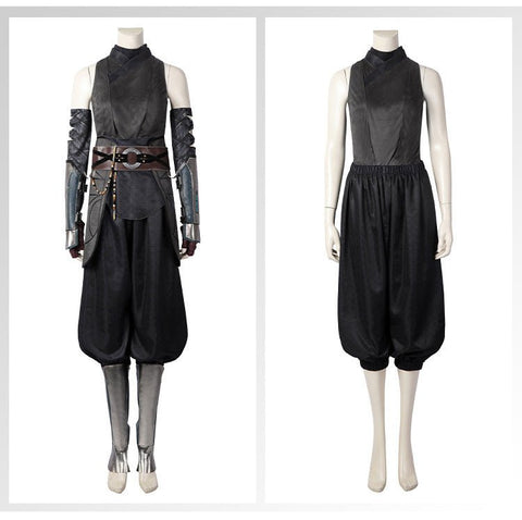 Star Wars The Mandalorian Ahsoka Full Set Cosplay Costume – Premium Quality Licensed Adult Outfit - Coscosmos