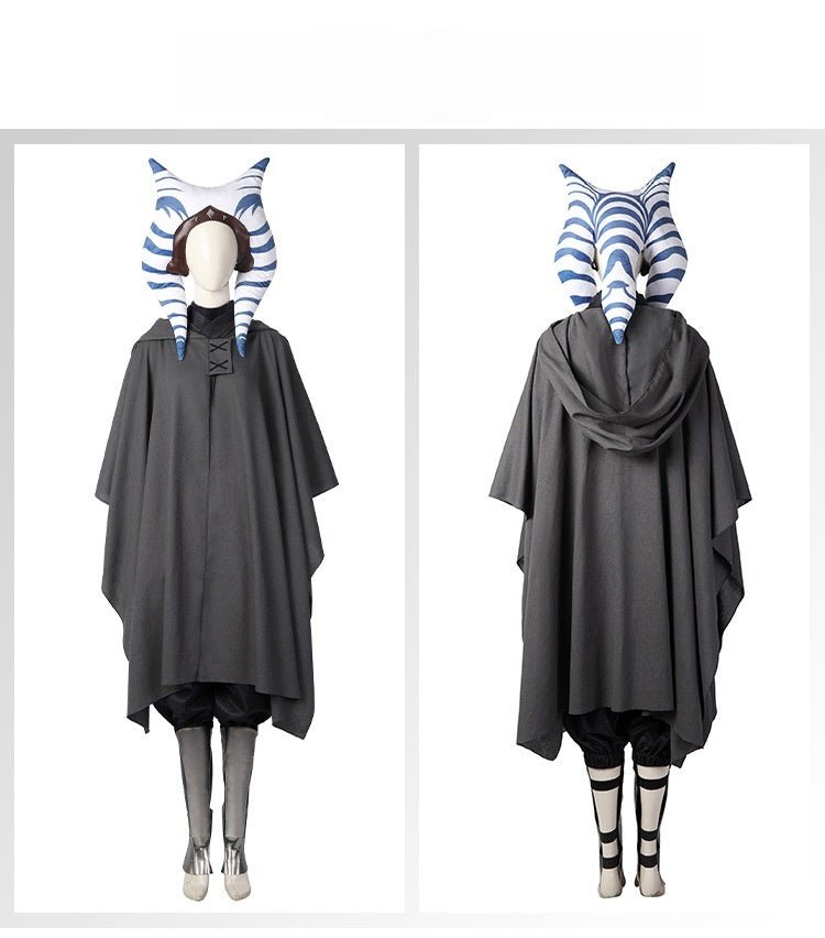 Star Wars The Mandalorian Ahsoka Full Set Cosplay Costume – Premium Quality Licensed Adult Outfit - Coscosmos