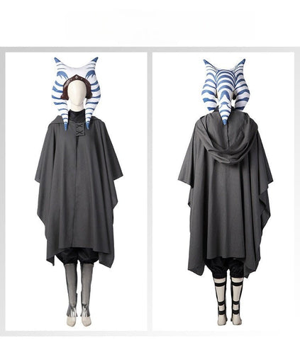 Star Wars The Mandalorian Ahsoka Full Set Cosplay Costume – Premium Quality Licensed Adult Outfit - Coscosmos