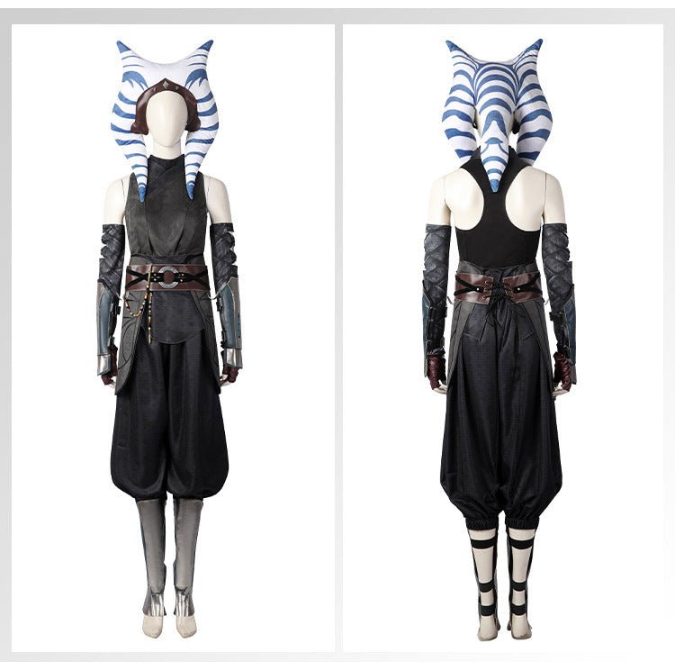 Star Wars The Mandalorian Ahsoka Full Set Cosplay Costume – Premium Quality Licensed Adult Outfit - Coscosmos