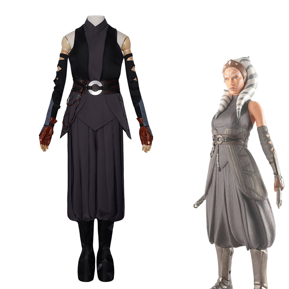 Star Wars The Mandalorian Ahsoka Tano Cosplay Costume - Coscosmos